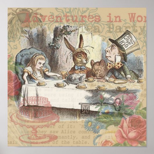 アリスインワンダーランド不機嫌ティーパーティー ポスター (正面)