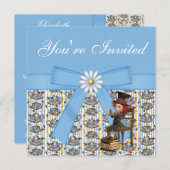 アリスインワンダーランド不機嫌ハッターティーパーティー招待状 招待状 (正面/裏面)