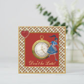 アリスインワンダーランド不機嫌ハッターティーパーティー招待状 招待状 (スタンド正面)