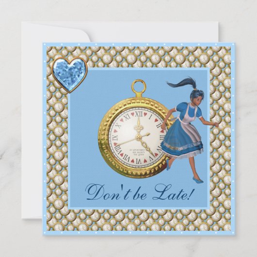 アリスインワンダーランド不機嫌ハッターティーパーティー招待状 招待状 (正面)