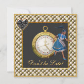 アリスインワンダーランド不機嫌ハッターティーパーティー招待状 招待状 (正面)