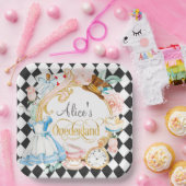 アリスインワンダーランド不機嫌ハッターティーパーティー  ペーパープレート (パーティー)