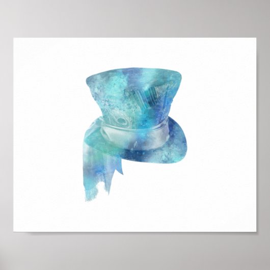 アリスインワンダーランド不機嫌ハッター水平プリント ポスター (正面)