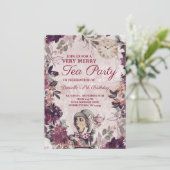 アリスインワンダーランド不機嫌ハッター誕生日ティーパーティー 招待状 (スタンド正面)