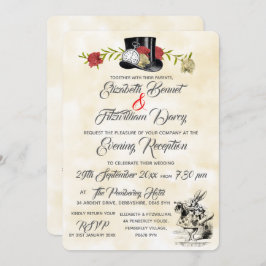 アリスインワンダーランド夕べ招待状 招待状