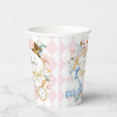 アリスインワンダーランド女の子1歳の誕生日紙杯 紙コップ (右)