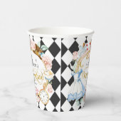 アリスインワンダーランド女の子1歳の誕生日紙杯 紙コップ (右)