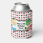 アリスインワンダーランド子供の誕生日ティーパーティー 缶クーラー (缶裏面)