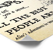 アリスインワンダーランド引用文 ポスター (角)