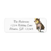 アリスインワンダーランド招待状差出人住所 ラベル (正面)