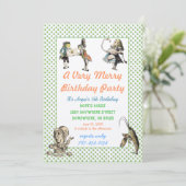 アリスインワンダーランド招待状誕生会 招待状 (スタンド正面)