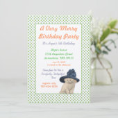 アリスインワンダーランド招待状誕生会 招待状 (スタンド正面)