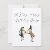 アリスインワンダーランド招待状誕生会 招待状 (裏面)