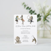 アリスインワンダーランド招待状誕生会 招待状 (スタンド正面)