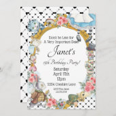 アリスインワンダーランド招待状 招待状 (正面/裏面)