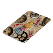 アリスインワンダーランド旅行イン時間 マグネット (左側)