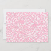 アリスインワンダーランド水玉模様ベビーシャワー 招待状 (裏面)