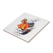 アリスインワンダーランド白うさぎバイテニエル タイル (側面)