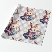 アリスインワンダーランド結婚うさぎテーマ ラッピングペーパー (アンロールド)