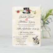 アリスインワンダーランド結婚式招待状 招待状 (スタンド正面)