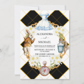 アリスインワンダーランド結婚式招待状 招待状 (正面)