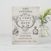 アリスインワンダーランド結婚式招待状 招待状 (スタンド正面)