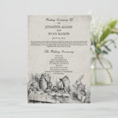 アリスインワンダーランド結婚式 プログラム (スタンド正面)