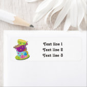 アリスインワンダーランド茶お洒落パーティー誕生日 ラベル (インサイチュ)