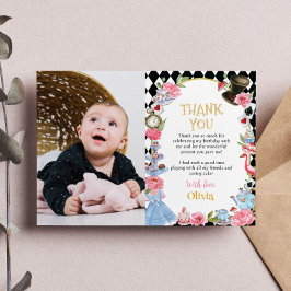 アリスインワンダーランド誕生日サンキューカード サンキューカード