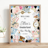 アリスインワンダーランド誕生日ティーパーティーへようこそ ポスター