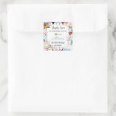 アリスインワンダーランド誕生日ティーパーティー スクエアシール (バッグ)