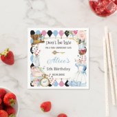アリスインワンダーランド誕生日ティーパーティー スタンダードカクテルナプキン (インサイチュ)