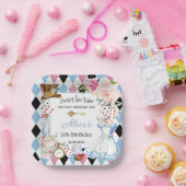 アリスインワンダーランド誕生日ティーパーティー ペーパープレート (パーティー)