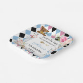 アリスインワンダーランド誕生日ティーパーティー ペーパープレート (傾斜あり)