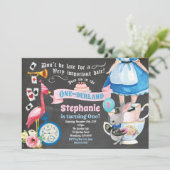 アリスインワンダーランド誕生日ティーパーティー 招待状 (スタンド正面)