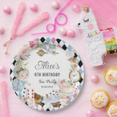 アリスインワンダーランド誕生日ハイティーパーティー ペーパープレート (パーティー)