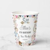 アリスインワンダーランド誕生日ハイティーパーティー 紙コップ (裏面)