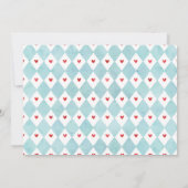 アリスインワンダーランド誕生日招待状ティーパーティー 招待状 (裏面)