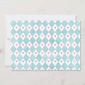 アリスインワンダーランド誕生日招待状茶パーティー 招待状 (裏面)