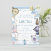 アリスインワンダーランド誕生日招待状 招待状 (スタンド正面)