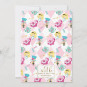 アリスインワンダーランド誕生日招待状 招待状 (裏面)