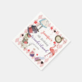 アリスインワンダーランド誕生日 スタンダードカクテルナプキン (角)