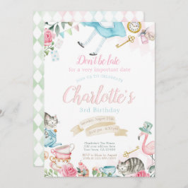 アリスインワンダーランド誕生日 招待状