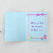 アリスインワンダーランド誕生祝い カード (内部)