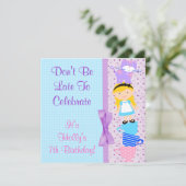 アリスインワンダーランド誕生祝い 招待状 (スタンド正面)