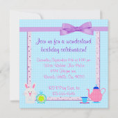 アリスインワンダーランド誕生祝い 招待状 (裏面)