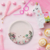 アリスインワンダーランド赤面&ミントティーパーティー ペーパープレート (パーティー)