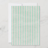 アリスインワンダーランド赤面&ミントブライダルシャワー 招待状 (裏面)