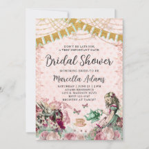 アリスインワンダーランド赤面&ミントブライダルシャワー