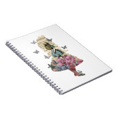 アリスインワンダーランド魔法ガーデン-ヴィンテージブック ノートブック (右側)